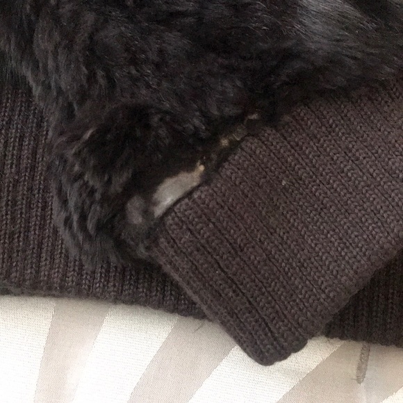 Rabbit fur bomber jacket - Picture 4 of 6